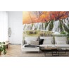 Fototapete Herbst Wasserfall