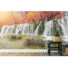 Fototapete Herbst Wasserfall