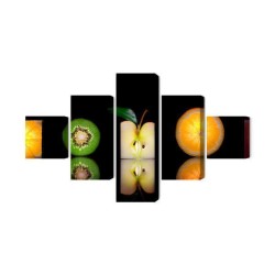Mehrteiliges Bild Fruchthälften