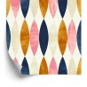 Tapete Retro-Muster In Pastellfarben