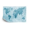 Fototapete Weltkarte Texturiert Blau