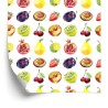 Tapete Für Die Küche Obst  Äpfel  Kirschen