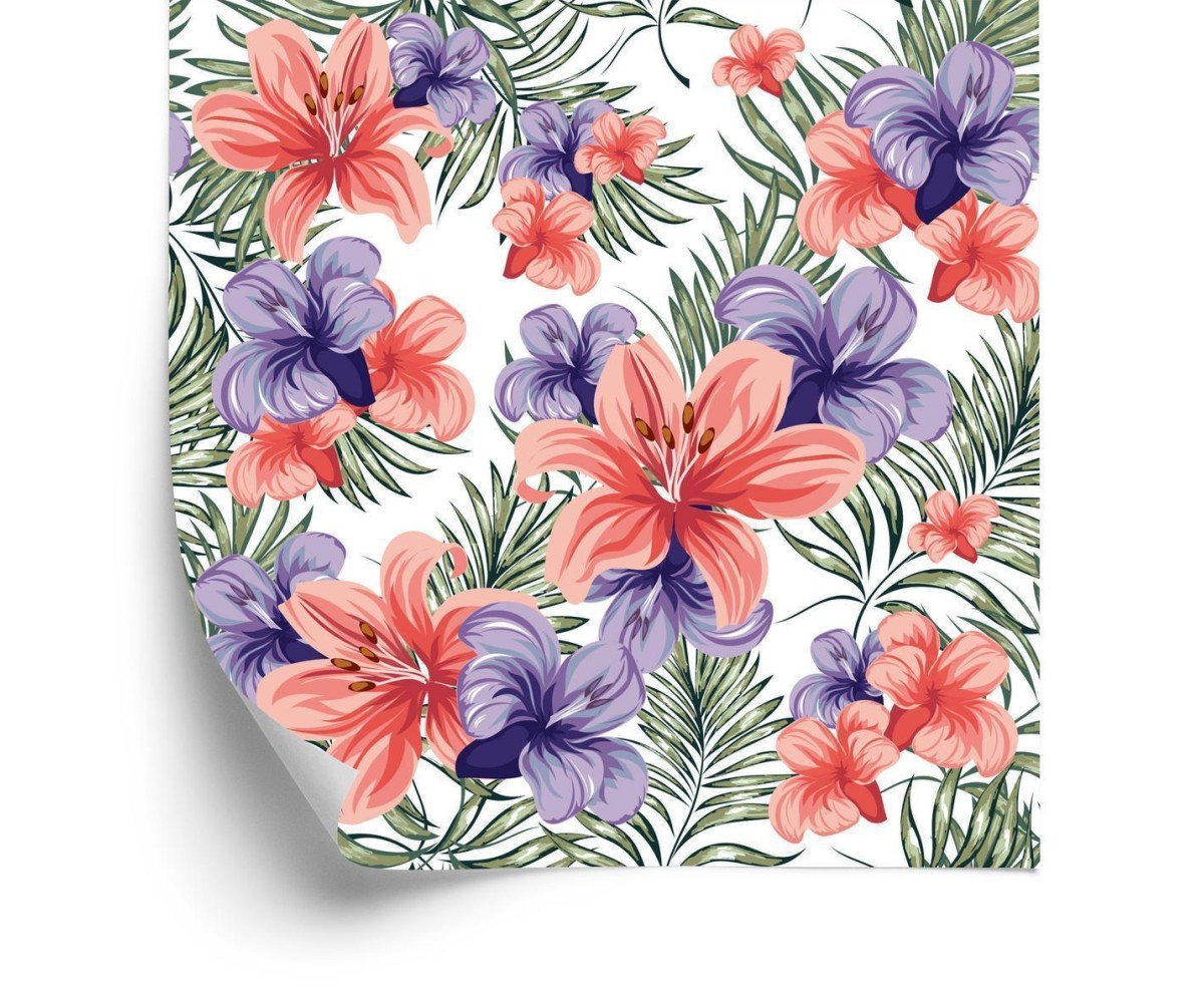 Tapete Bunte Frühlingsblumen