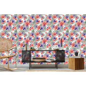 Tapete Bunte Frühlingsblumen