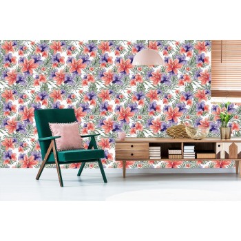 Tapete Bunte Frühlingsblumen