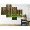 Mehrteiliges Bild 3D-Kiefernwald