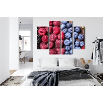 Mehrteiliges Bild Frisches Süßes Obst