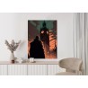 Poster Ein Mann Und Big Ben Im Comic-Stil