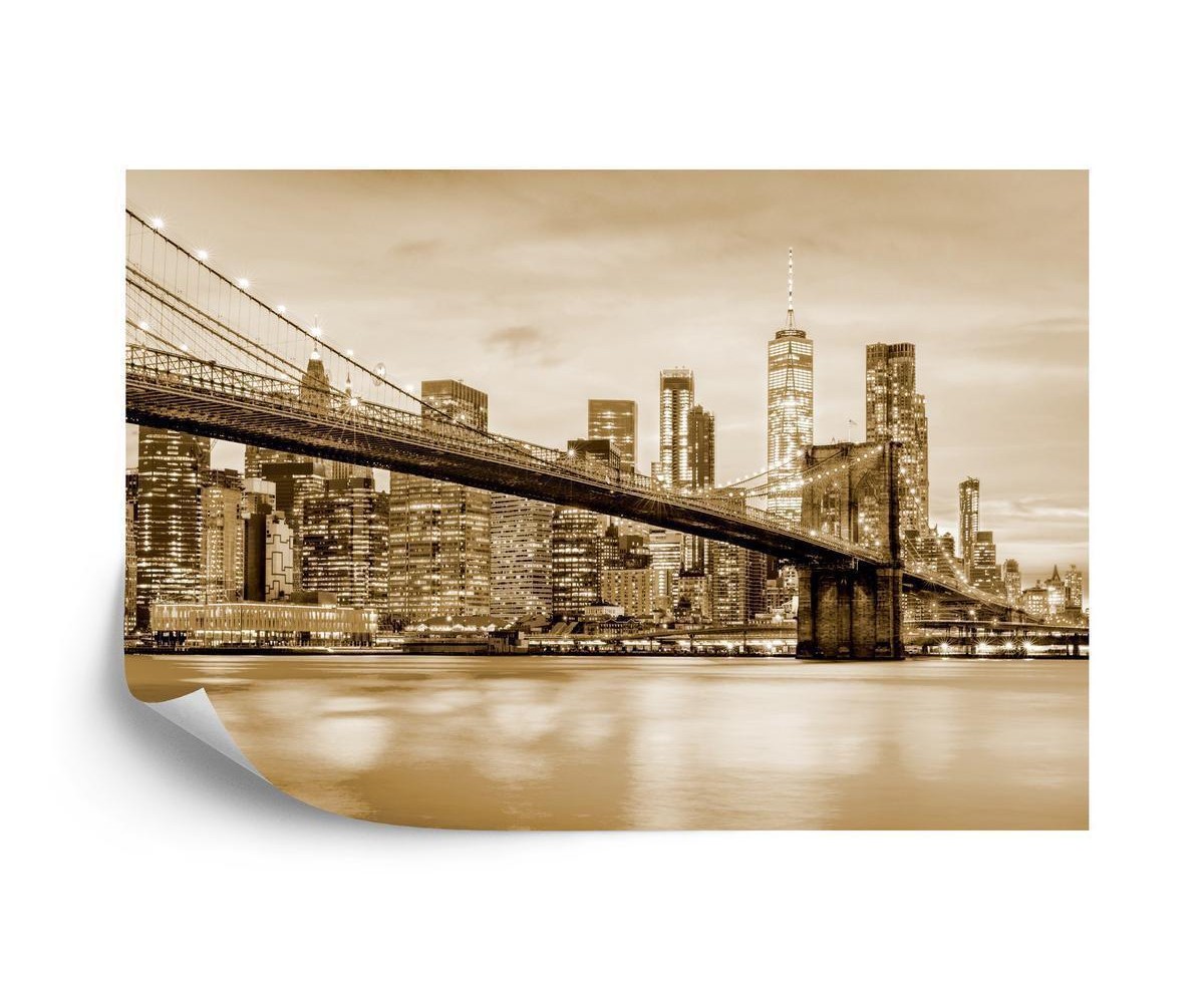 Fototapete Brooklyn Bridge Nyc In Sepia