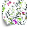 Tapete Aquarell Wiesenblumen