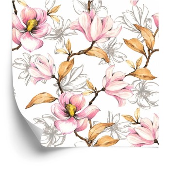 Tapete Herbstliche Magnolien