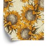 Tapete Sonnenblumenblumen Im Vintage-Stil