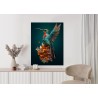 Poster Kolibri Mit Ausgebreiteten Flügeln