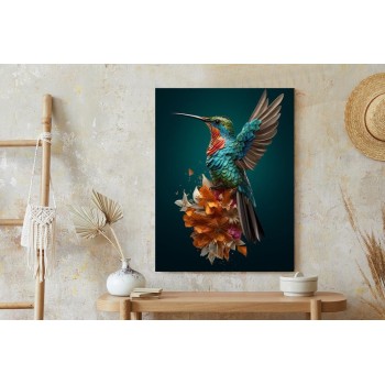Poster Kolibri Mit Ausgebreiteten Flügeln