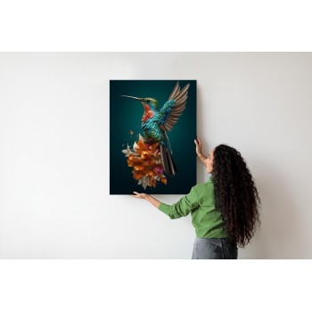 Poster Kolibri Mit Ausgebreiteten Flügeln