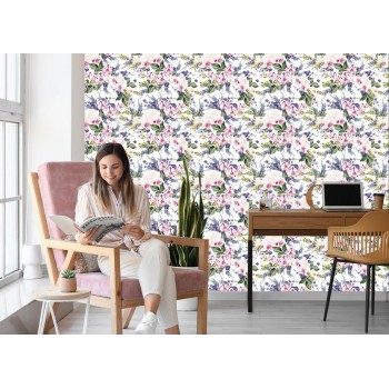 Tapete Für Wohnzimmer Grüne Blumen Orchideen Orchidee