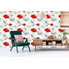 Tapete Mohnblumen Und Gänseblümchen