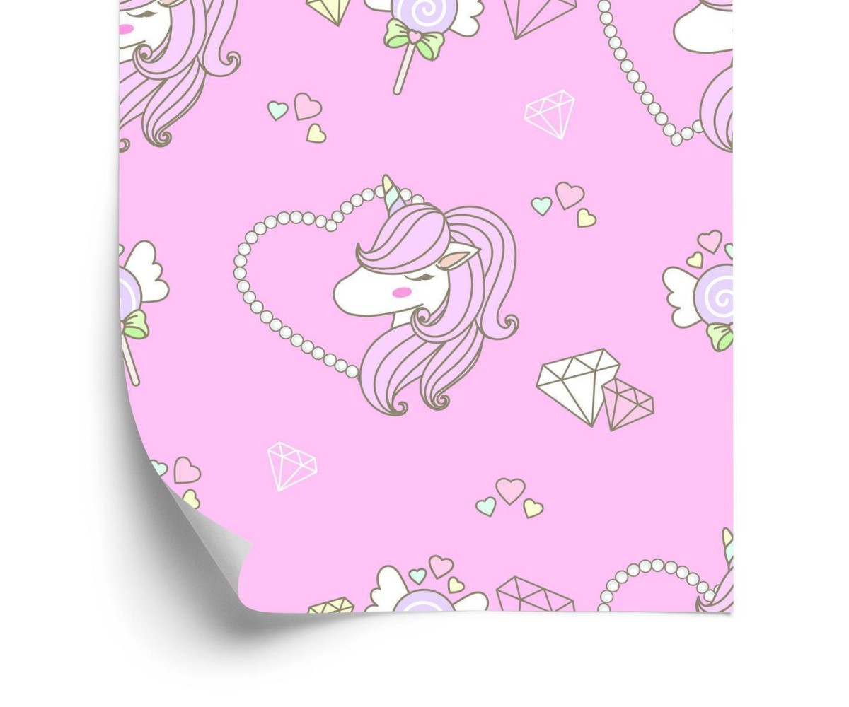 Tapete Einhorn Mit Herz