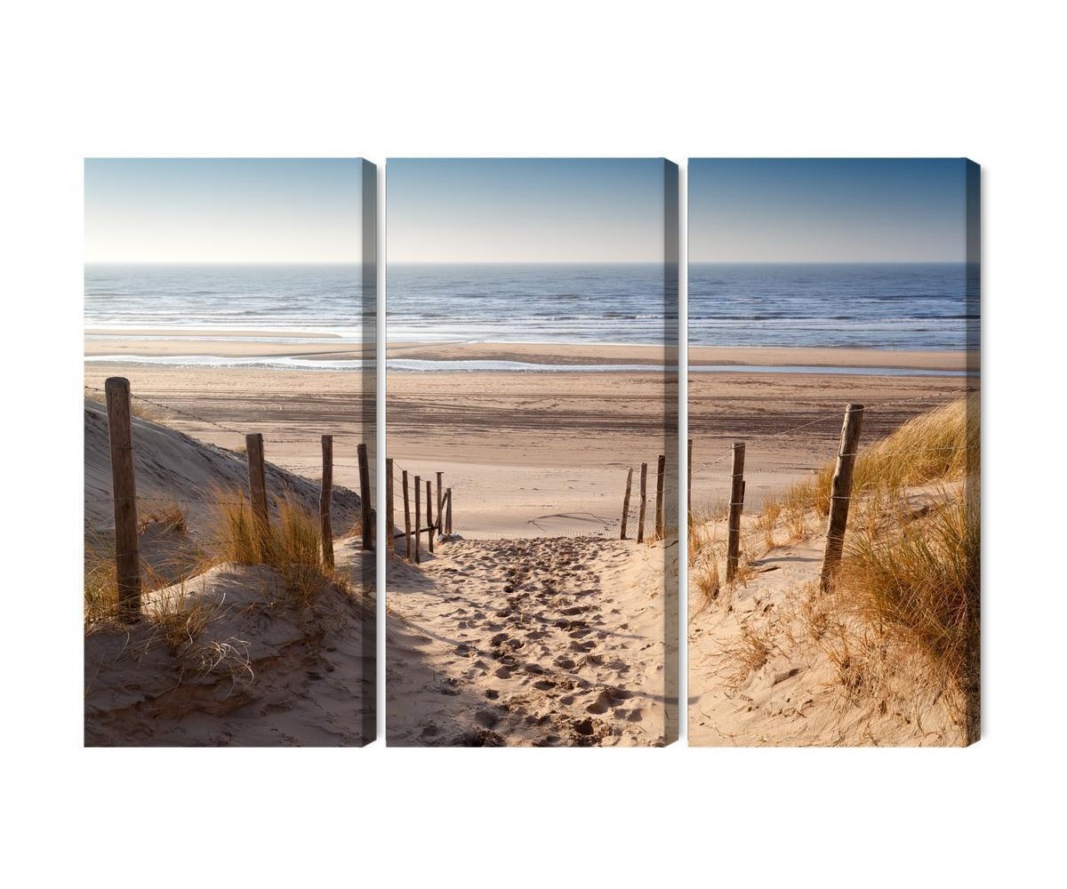 Mehrteiliges Bild Sandiger Weg Zur Nordsee