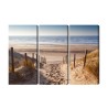 Mehrteiliges Bild Sandiger Weg Zur Nordsee