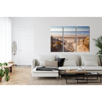 Mehrteiliges Bild Sandiger Weg Zur Nordsee