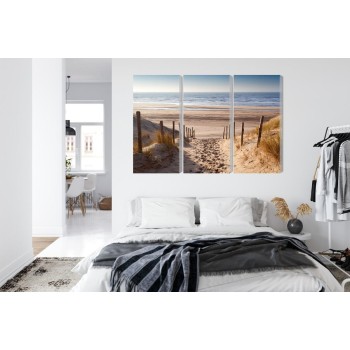 Mehrteiliges Bild Sandiger Weg Zur Nordsee