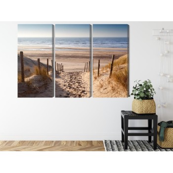 Mehrteiliges Bild Sandiger Weg Zur Nordsee
