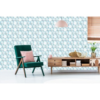 Tapete Optisches Geometrisches 3D Für Das Schlafzimmer