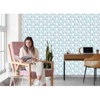 Tapete Optisches Geometrisches 3D Für Das Schlafzimmer