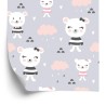 Tapete Teddybären Wolken Herzen