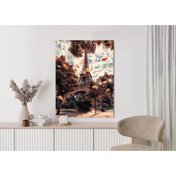 Poster Paris In Herbstfarben