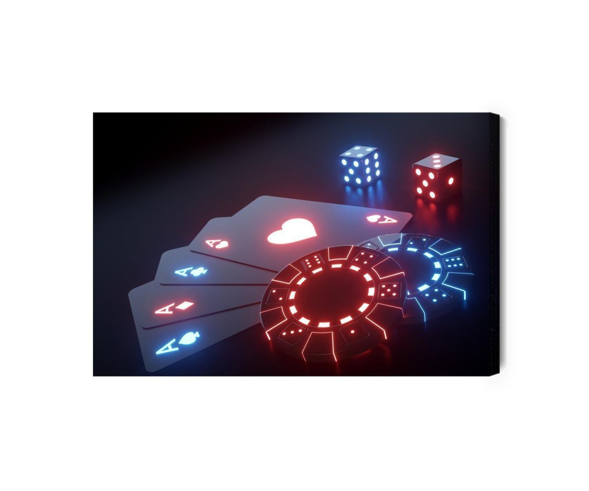 Leinwandbild Neon-Spielset