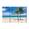 Mehrteiliges Bild Karibischer Strand 3D