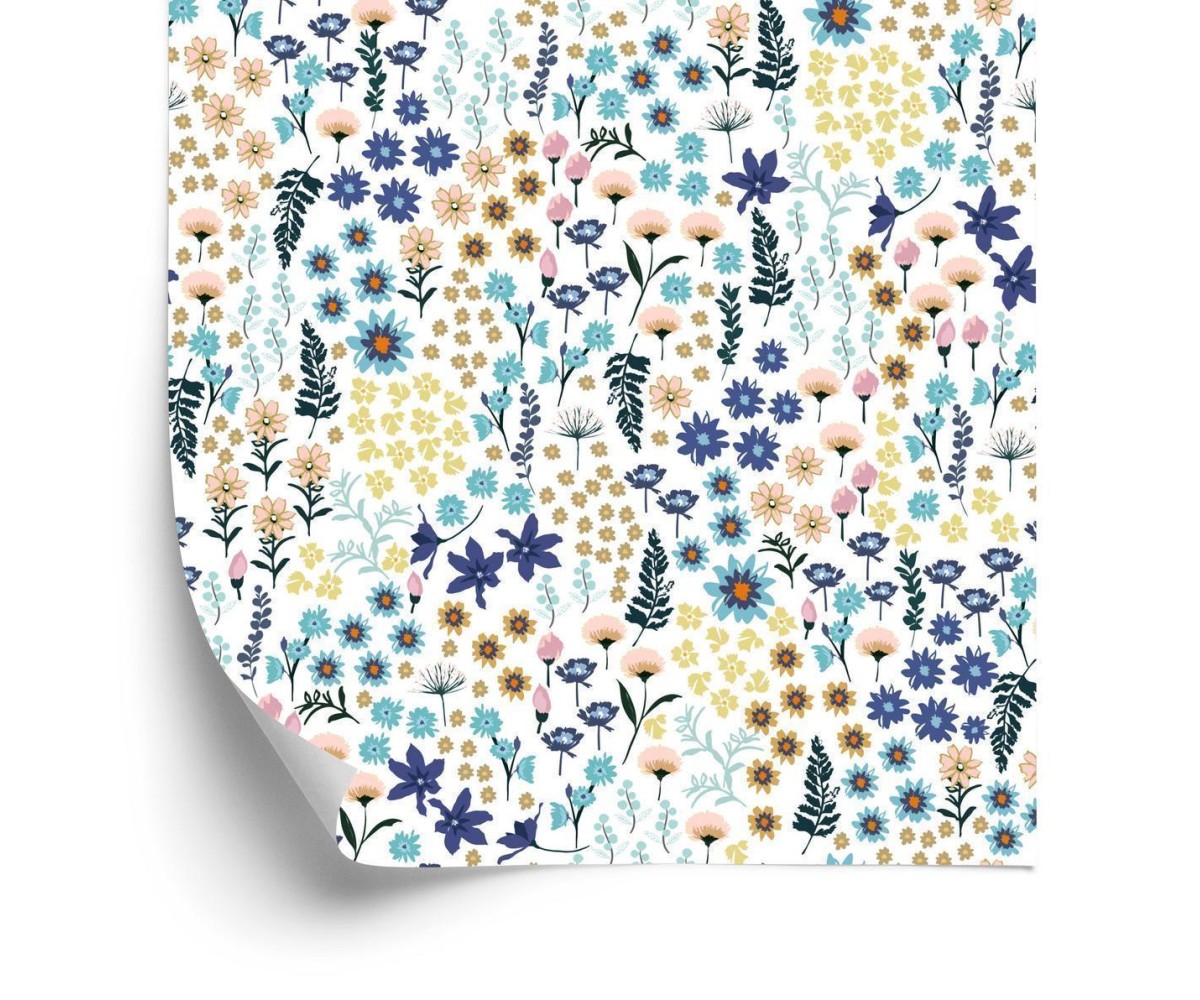 Tapete Bunte Wildblumen