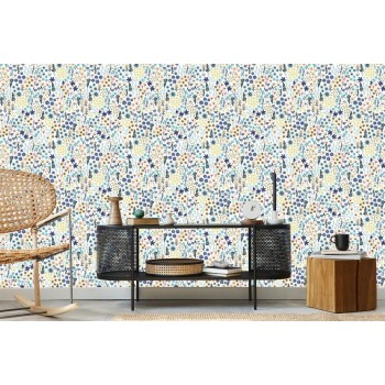Tapete Bunte Wildblumen