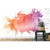Fototapete Volleyballball Gemalt Mit Aquarell