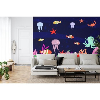 Fototapete Freunde Unter Den Wellen Deep Blue