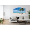 Mehrteiliges Bild Karibischer Strand 3D