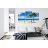 Mehrteiliges Bild Karibischer Strand 3D